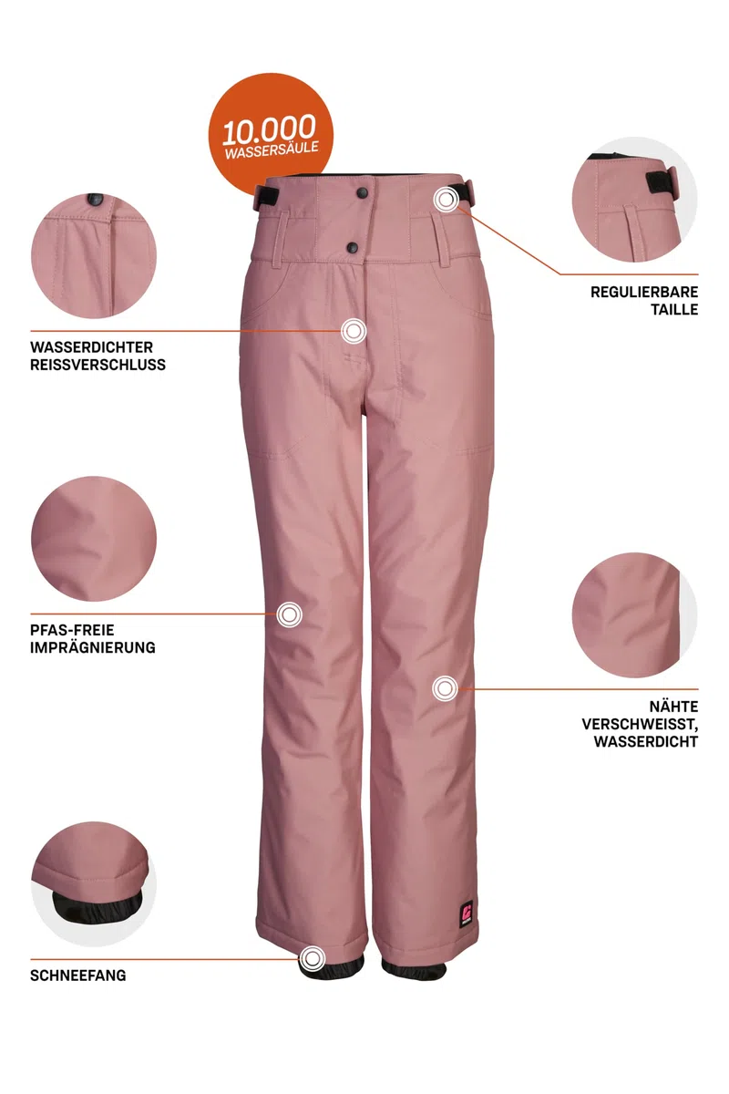 Killtec Ksw 212 Grls Ski Pnts - Pantalones de esquí/Pantalones funcionales con protección contra la Nieve Niñas