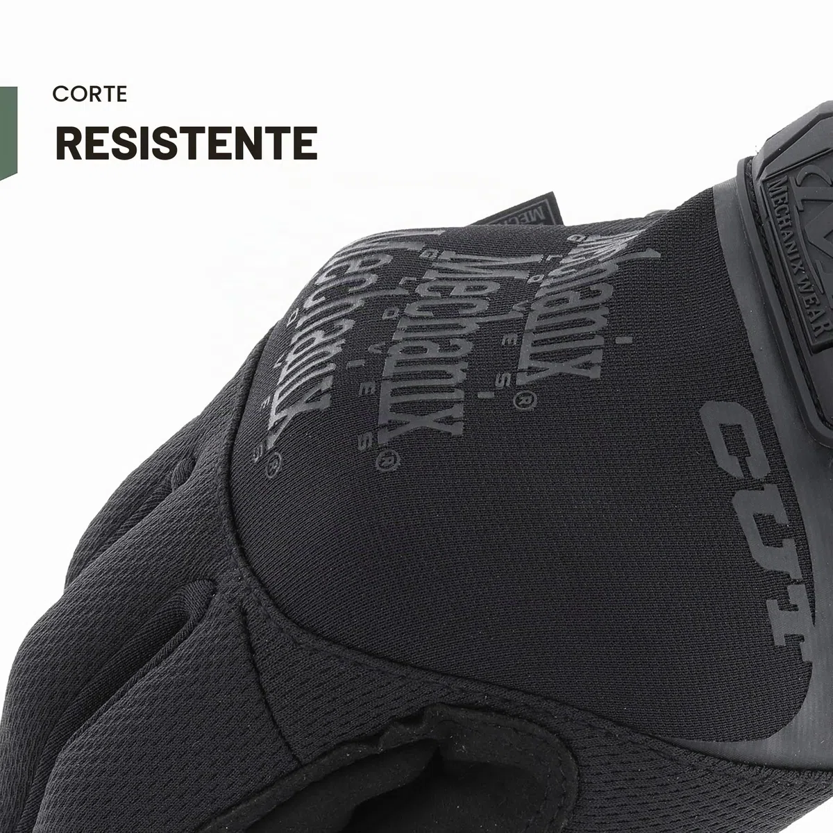 Guantes Tactical Specialty Pursuit D5 de Mechanix Wear (Mediana, Negro entero)
