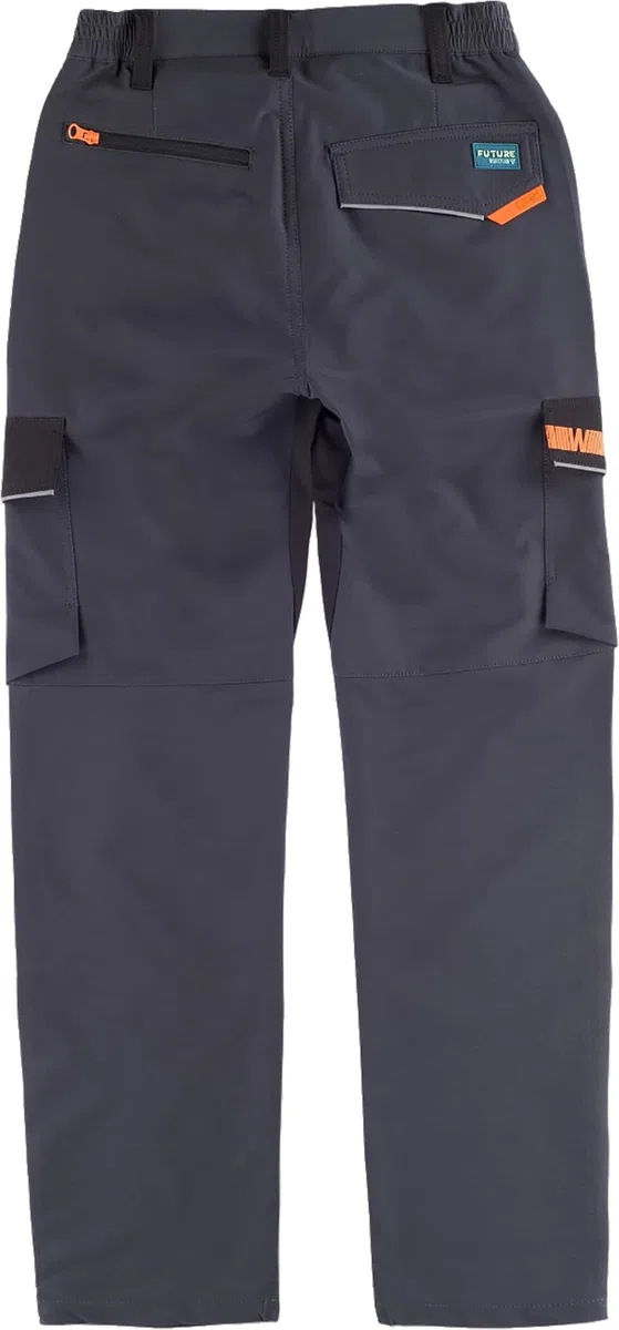 WORKTEAM Pantalón de Trabajo Elástico, Multibolsillos con Cremallera, con Cintura elástica y Reflectantes. Alta Comodidad y Resistencia. Mujer