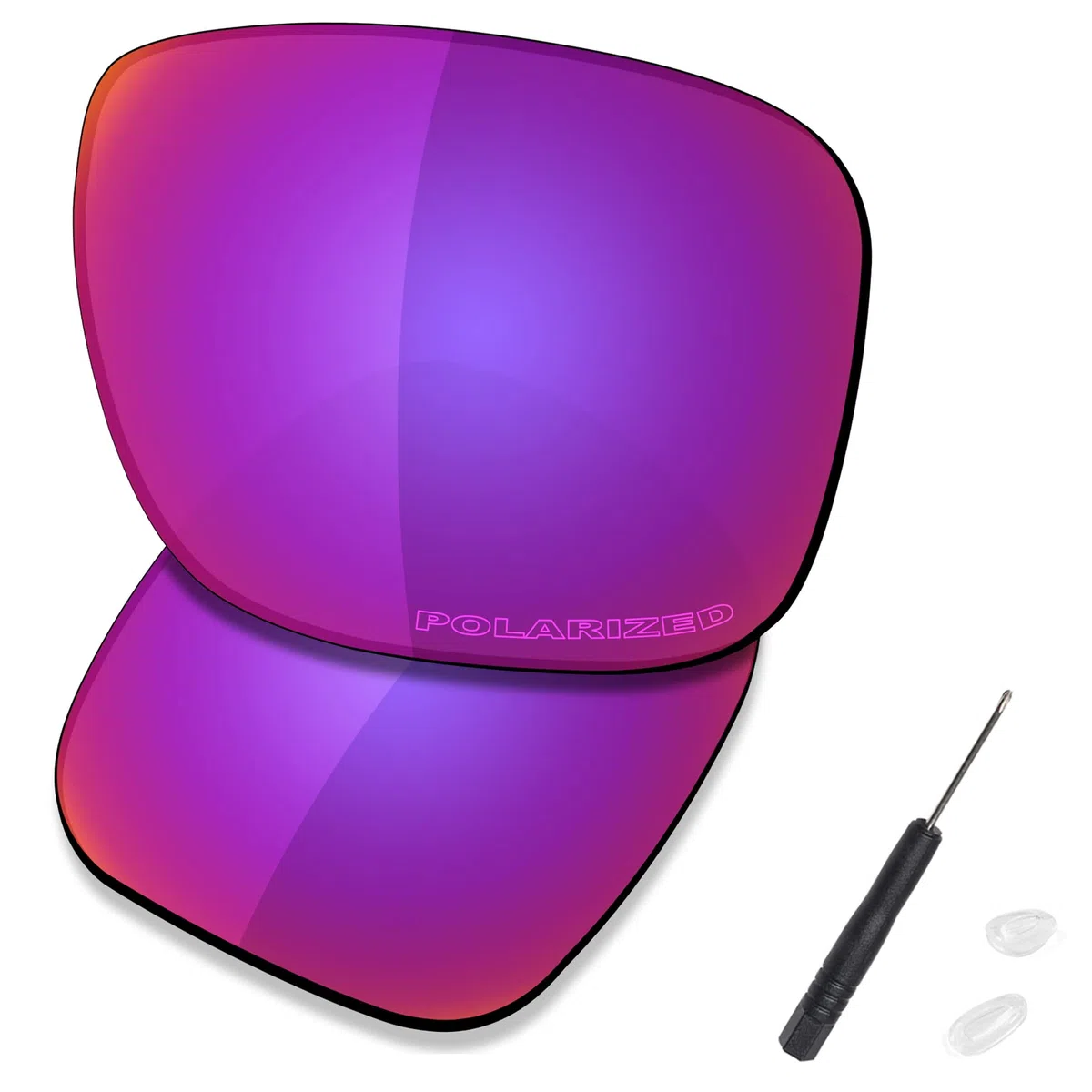 SAUCER Lentes de repuesto de alta calidad, destornillador H20 y piezas de nariz para gafas de sol Oakley Holbrook Metal OO4123