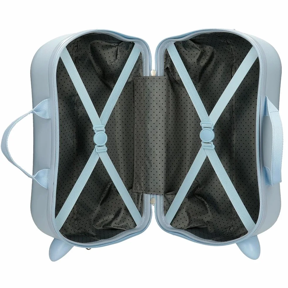 Valise pour Enfants Enso Mr Crab, en ABS, Doubles roues pivotantes multidirectionnelles, serrure à Combinaison latérale pour un Voyage en Toute sécurité, Multiples possibilités d'utilisation.