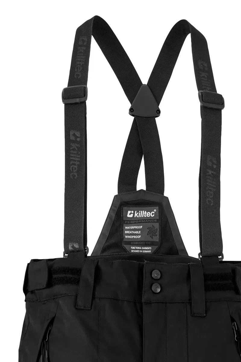 Killtec Boys Skihose 242 - Pantalones de esquí con Peto Desmontable y protección en los Bordes Niños