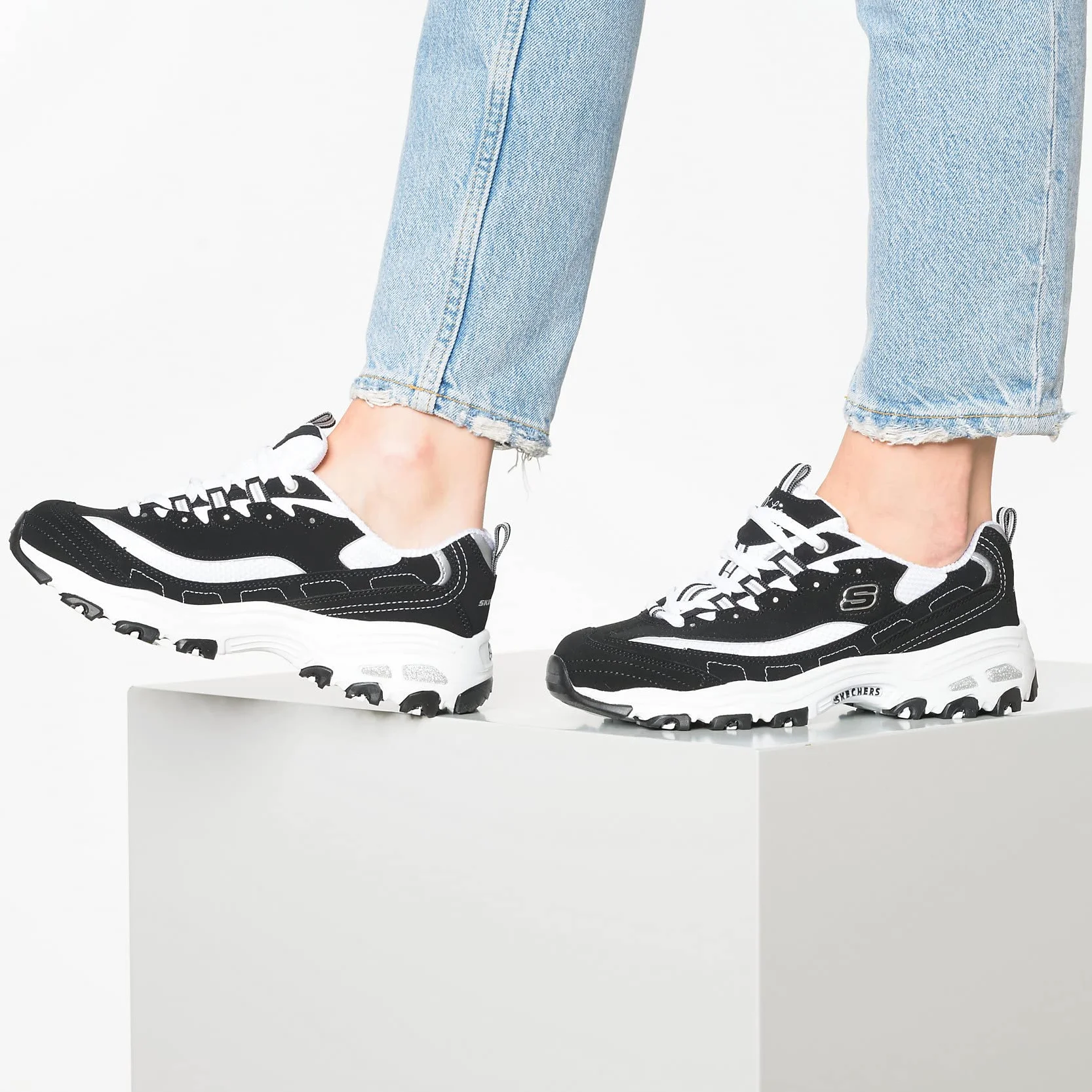 Skechers Mujer D'Lites Biggest Fan Trainers