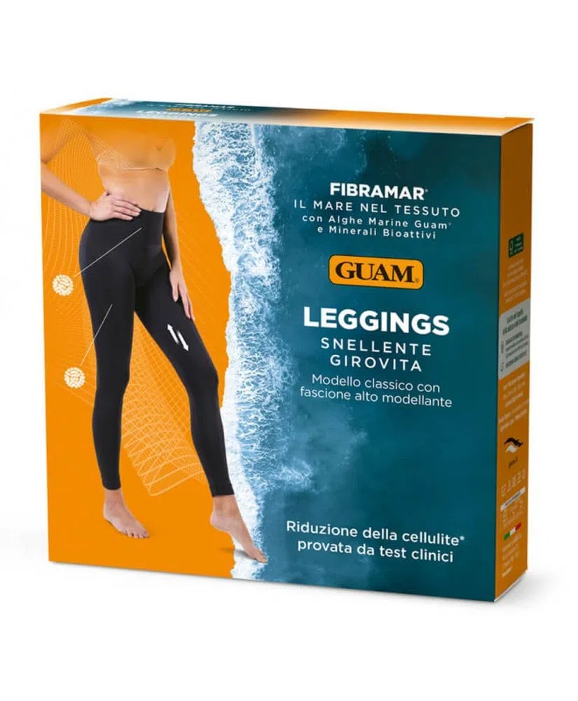 Guam Fibramar Leggings Clásico Talla L-XL, Unisex Adulto, Negro, Large