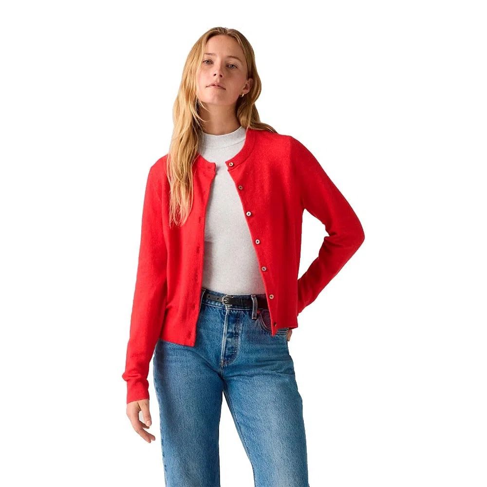 Levi'S Tara Super Soft Crewneck Cardi Suéter cárdigan Mujer (Pack de 1)