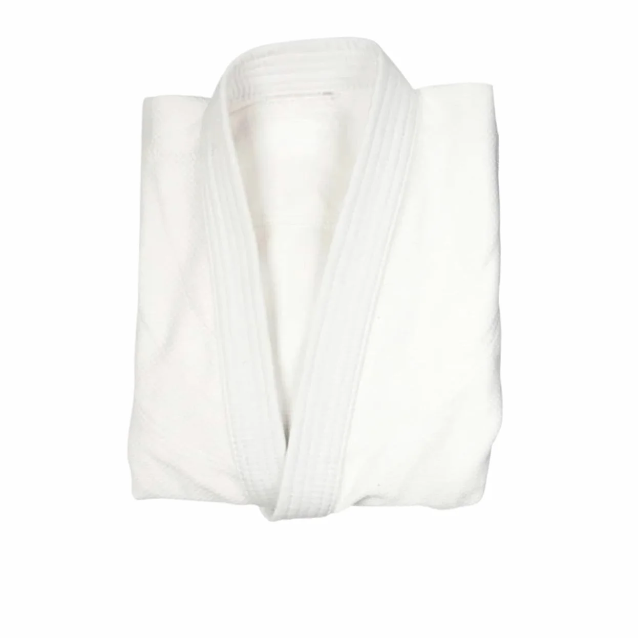 Kimonos De Jiu-Jitsu Uniforme de Artes Marciales Judo Gi Hecho Profesional, Kimono Blanqueado de Tejido único, Perfecto for competición o Entrenamiento con cinturón Blanco(White,180CM)