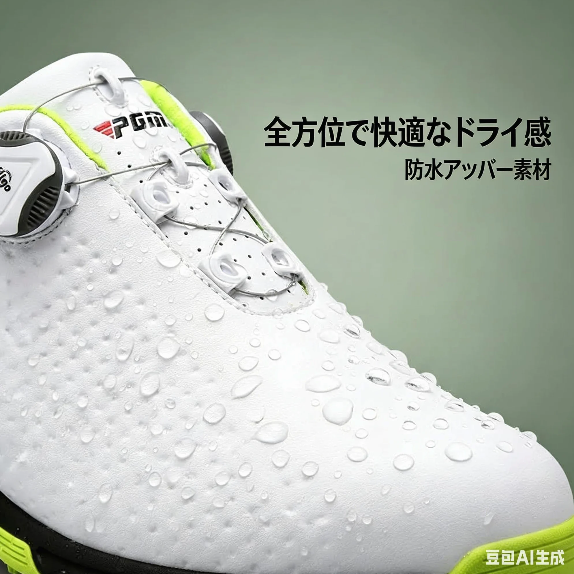 Zapatos de Golf Impermeables Antideslizantes para Hombre con Sistema de Encaje