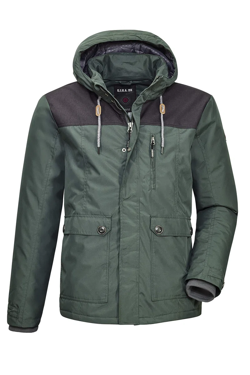 G.I.G.A. DX Cushy Mn Jckt A Chaqueta funcional informal con capucha desmontable. Hombre