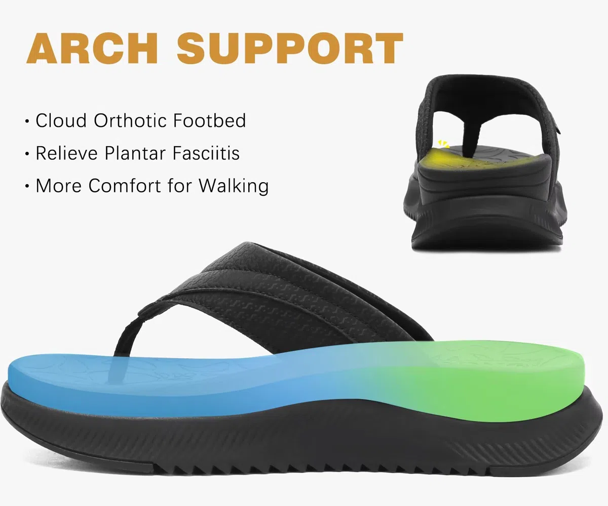 ONCAI Ortopédicas Sandalias de dedo para mujer con Soporte para la Arco Chanclas Sandalias de Cómodas para Mujeres Talla 36-43
