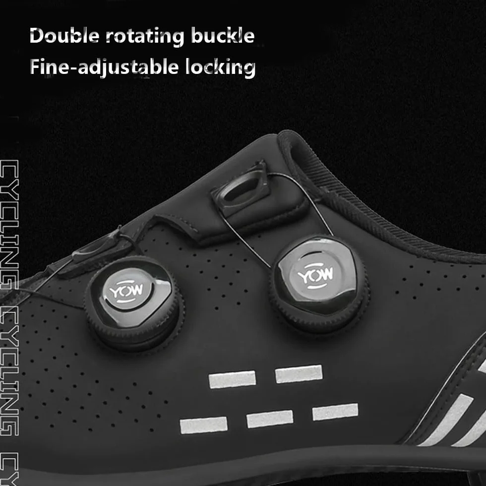 Mateju Zapatilla de Ciclismo Hombre Mujer, Zapatillas Ciclismo Carretera Exterior Compatibles con SPD-SL Lock System, Unisex Adulto Ciclismo Bicicleta Estatica Spinning