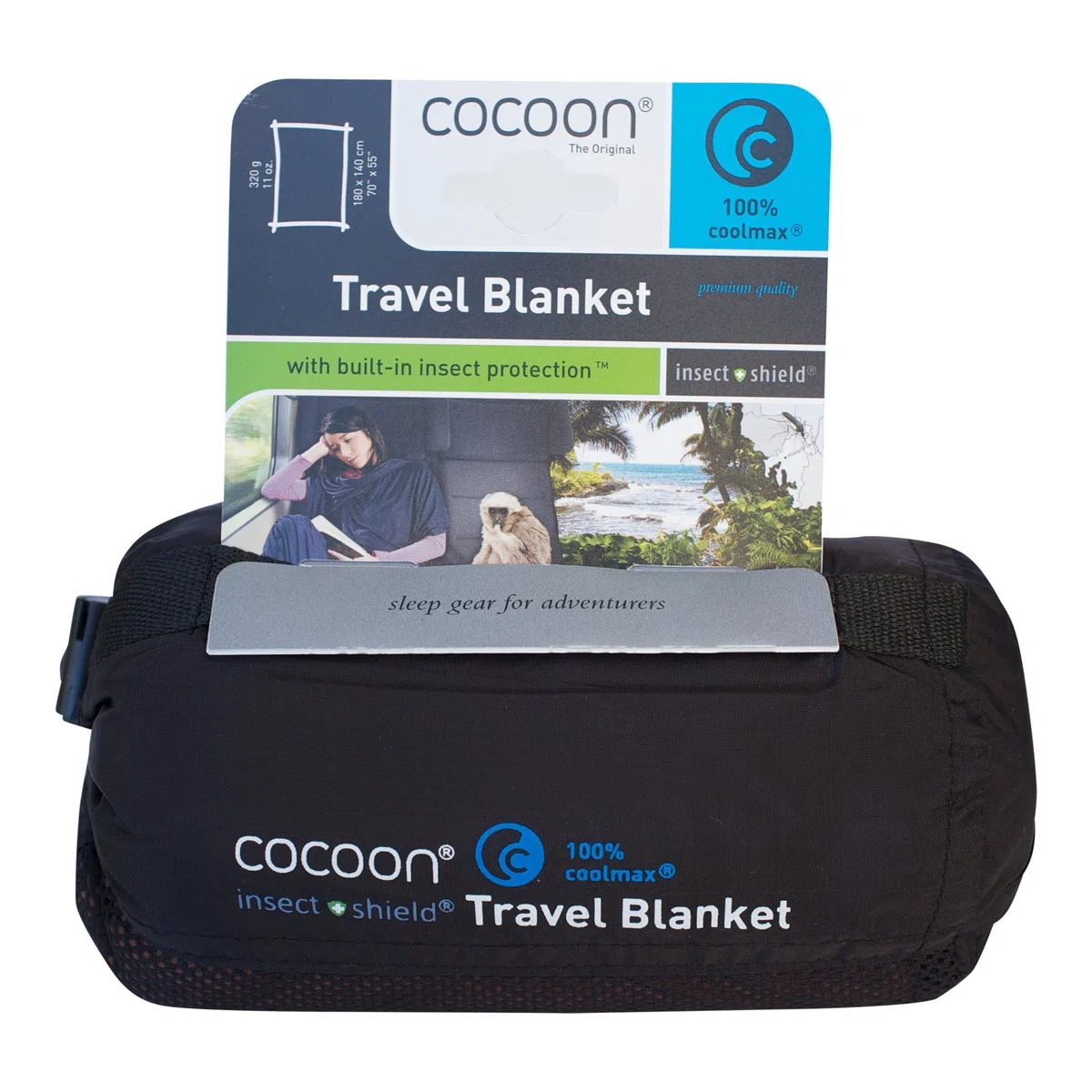 Cocoon Insect Travel Shield Travel Blanket - Manta de Viaje con Repelente de Mosquitos