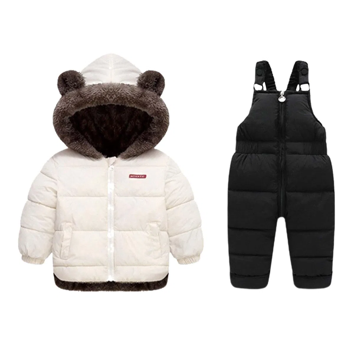 Genérico Traje de Nieve Térmico para Niños Mono Acolchado Aislante con Chaqueta Conjunto Cálido para Bebés y Pequeños Jugando en Climas Fríos