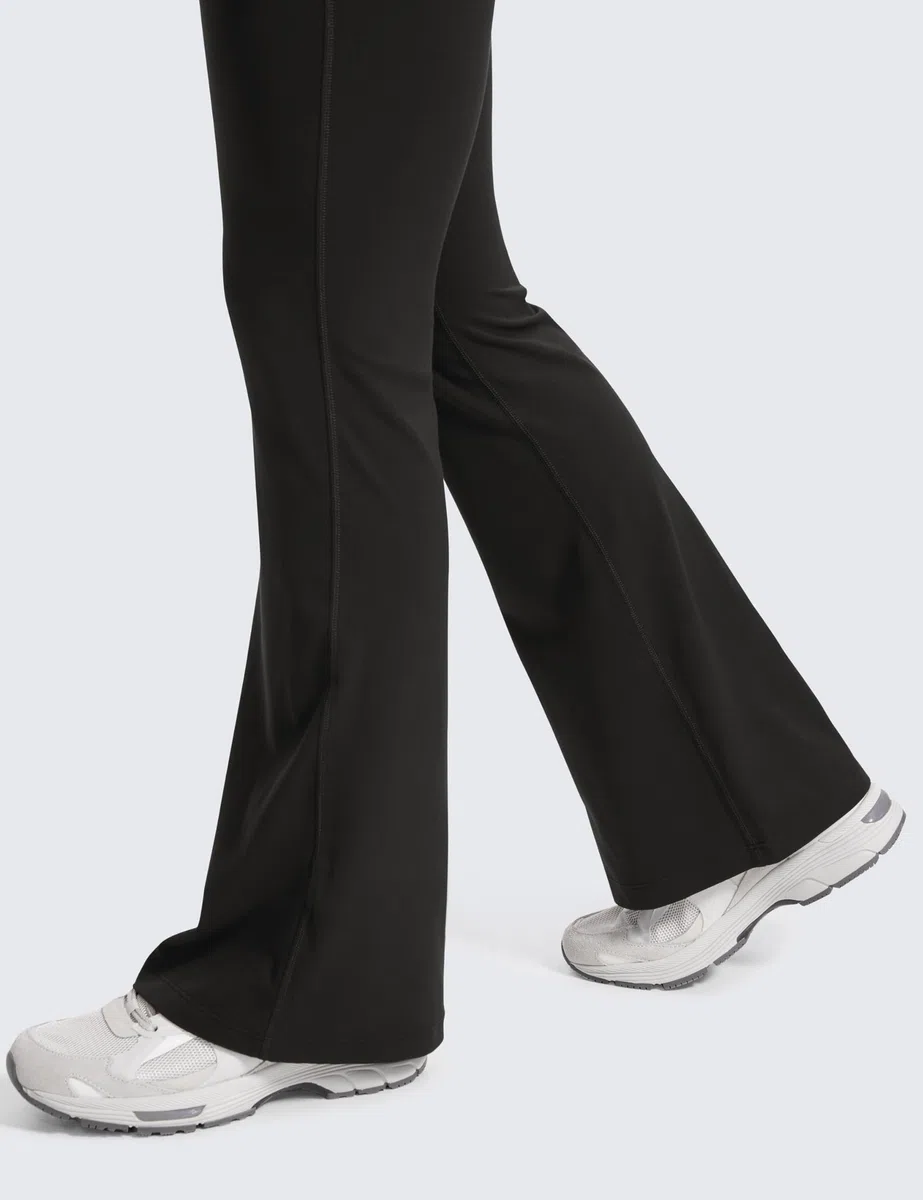 CRZ YOGA Butterluxe Maternidad Acampanados Leggings Bolsillos 74/79/84cm - Mujeres Premamá Yoga Pantalones