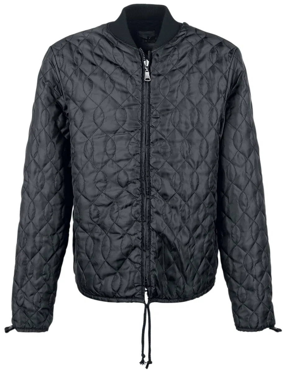 Black Premium by EMP Hombre Chaqueta negra de invierno con chaqueta interior desmontable