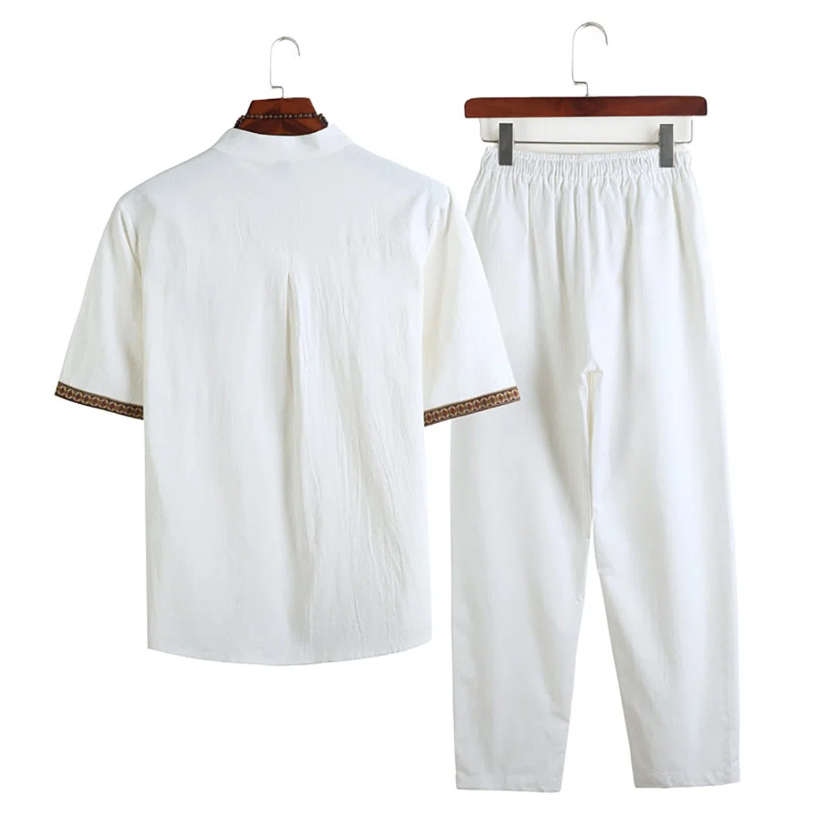 Ropa de estilo chino para hombre, traje de verano para hombre, estilo tang, media manga, traje tradicional para artes marciales, Kung Fu, Tai Chi, Wushu, traje chino Tang