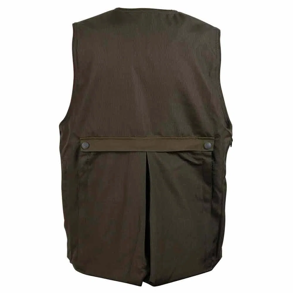 HART ARMOTION Chaleco de Caza Class-V, Verde Oliva Oscuro, Tejido Rip-Stop, con Doble Morral, Cananas, Bolsillos Cargo, Forro de Malla Transpirable (FR/ES, Letras, M, Regular, Regular)