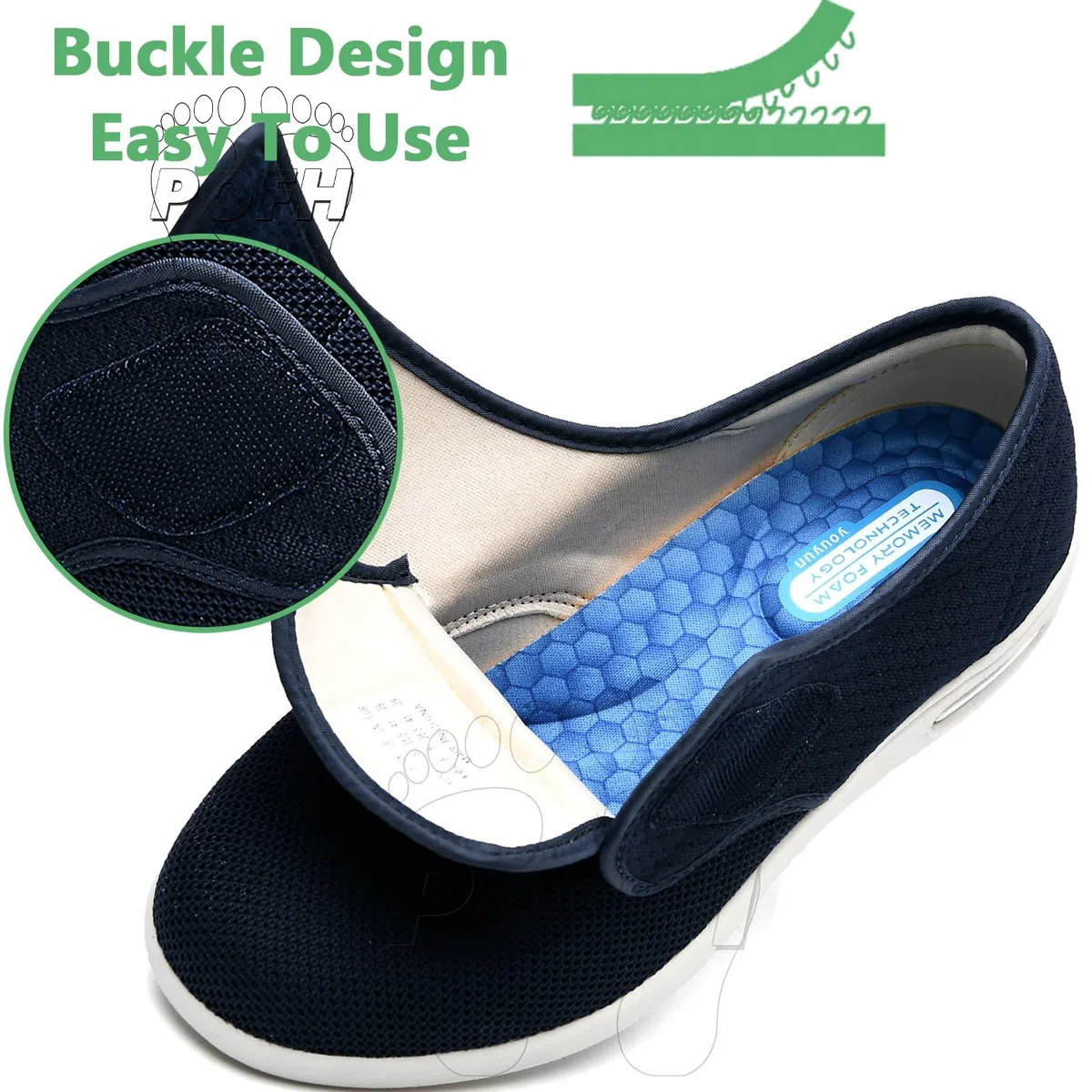 Scarpe Ortopediche Mujer con Strappo Zapatillas Deportivas de Malla sin Cordones para Mujer Zapatos con cojín de Aire para Mujer Zapatos para Caminar Tejidos elásticos(Lightgrey,40 EU)
