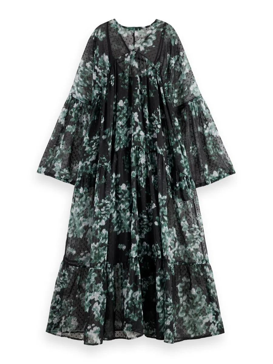 Scotch & Soda Printed Maxi Dress Vestido Casual Mujer (Pack de 1)