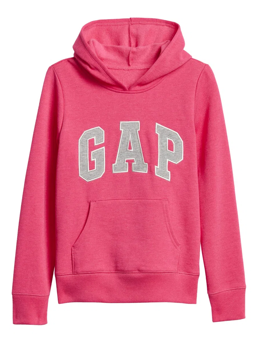 GAP Sudadera con capucha y logotipo para niña bebé