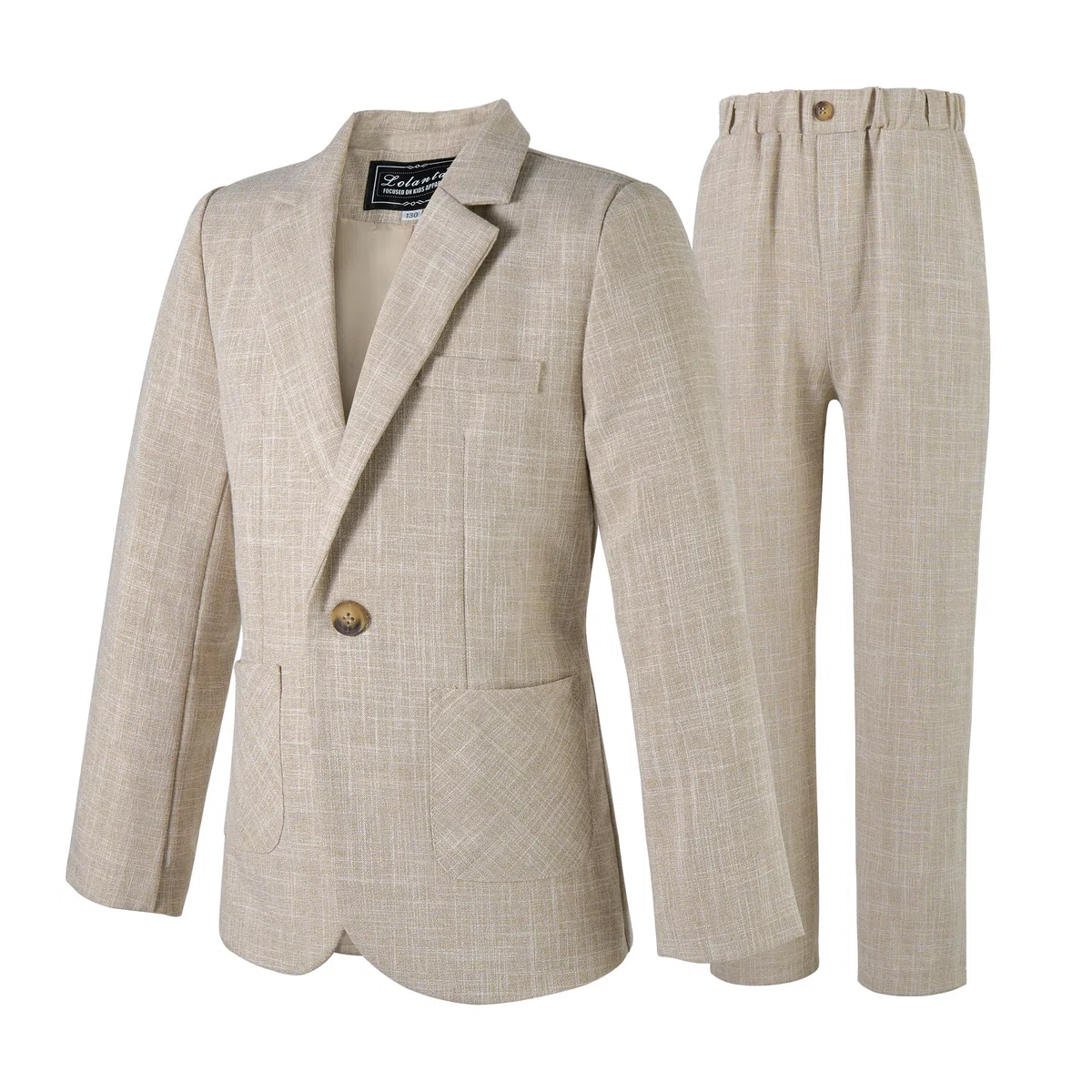 LOLANTA Conjunto de Traje de 2 Piezas para niños, Conjunto de Blazer y pantalón para niños, Ropa de Ocio o Vestido de Fiesta de Boda, 3-13 años