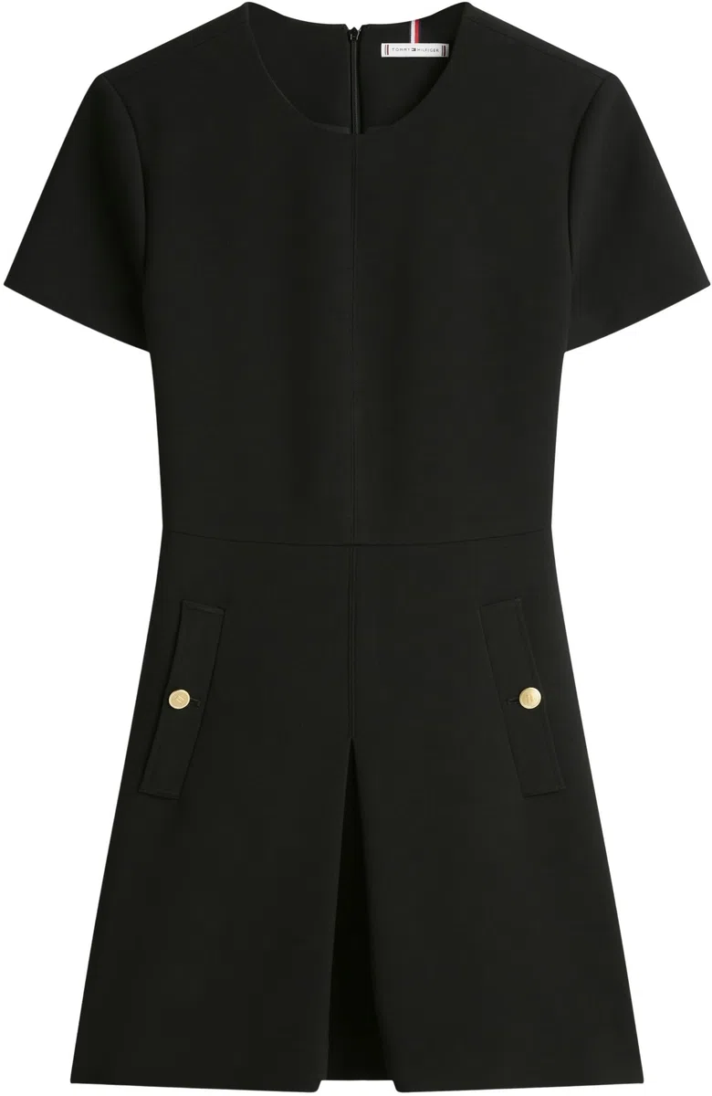 Tommy Hilfiger Punto Mini Dress Ww0ww47970 Vestido Acampanado Mujer (Pack de 1)