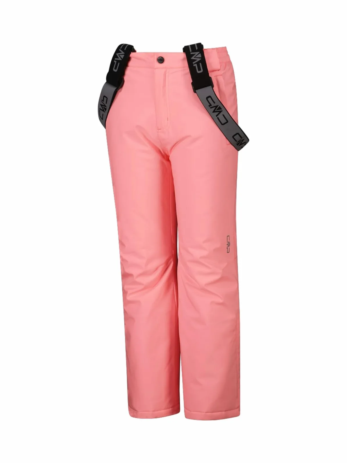 CMP Clima Protect - Pantalón de esquí infantil con tirantes extraíbles, color rosa