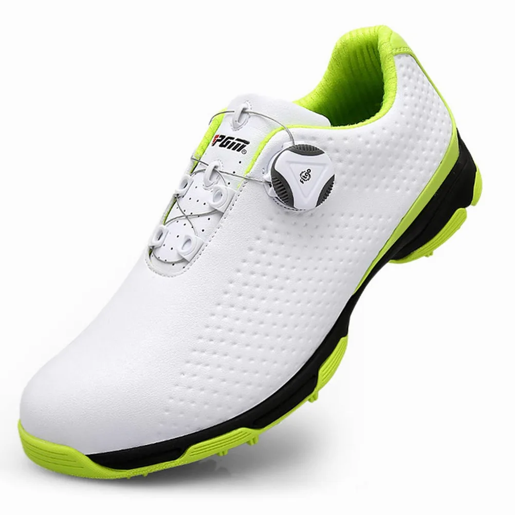 Zapatos de Golf Impermeables Antideslizantes para Hombre con Sistema de Encaje