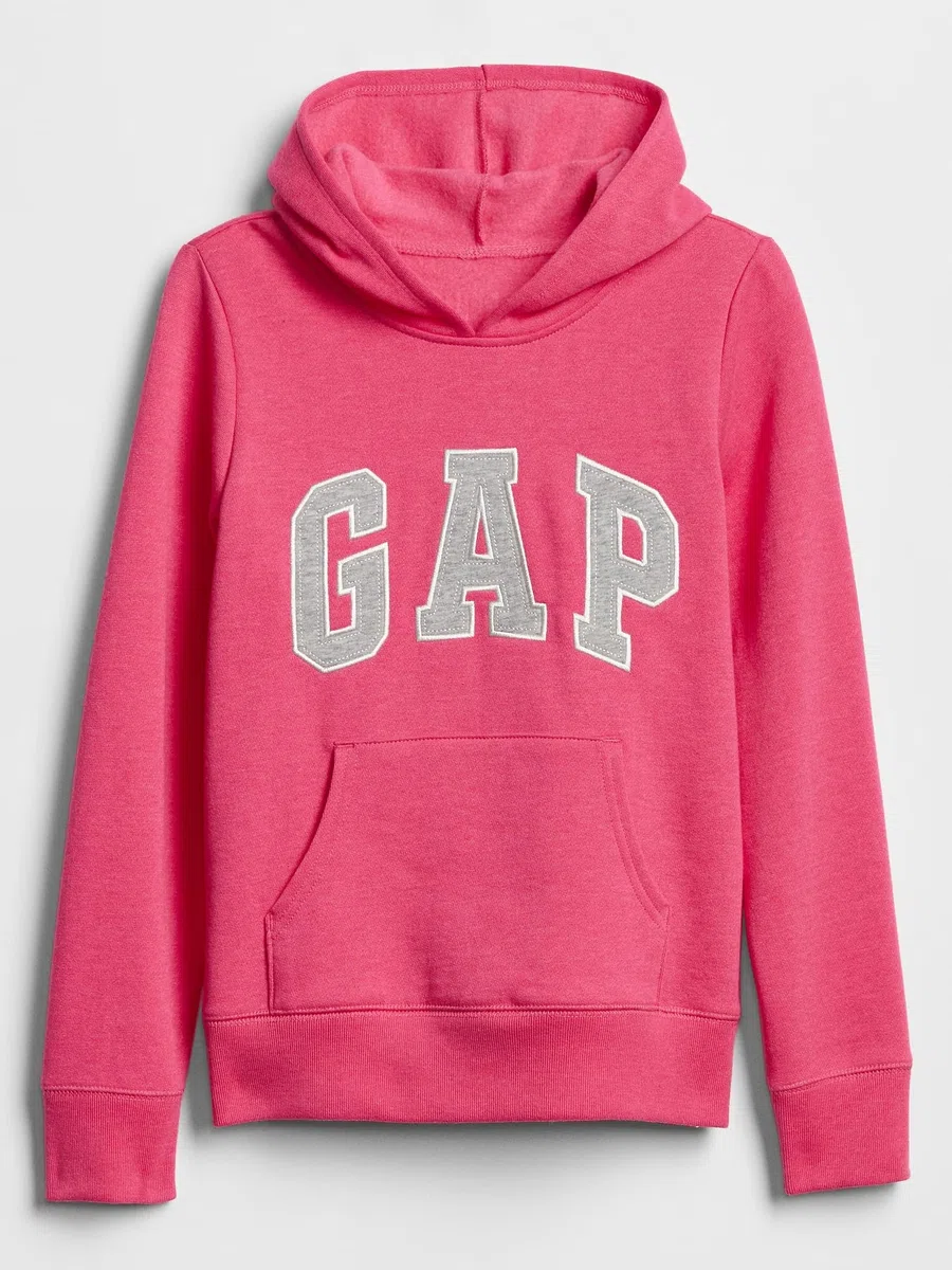 GAP Sudadera con capucha y logotipo para niña bebé
