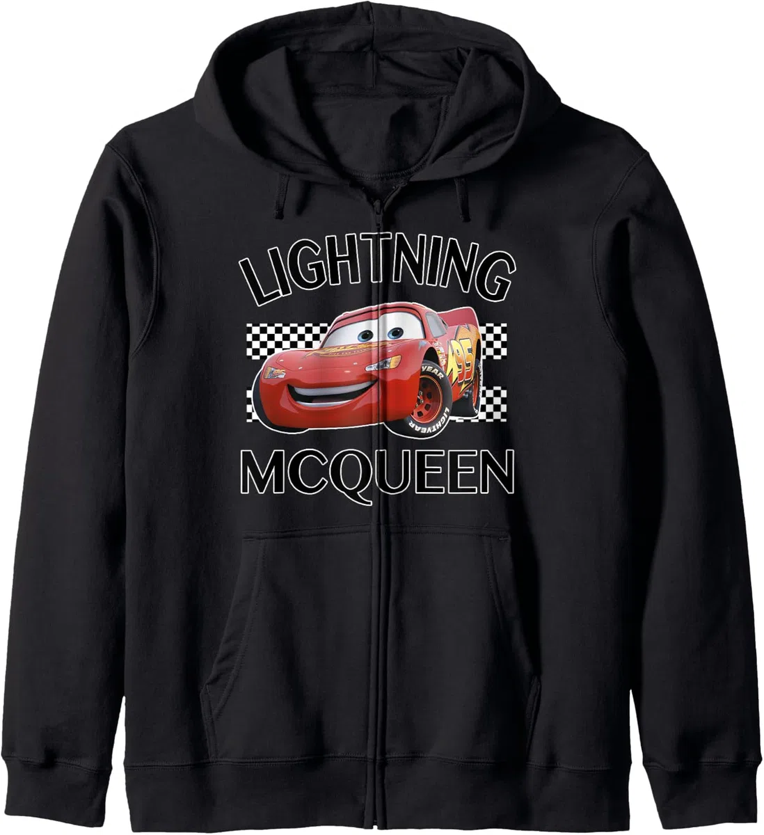 Disney Pixar Cars Lightning McQueen Finish Sudadera con Capucha