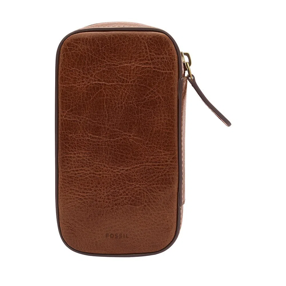 Fossil Regalo per le donne Travel, Estuche para pasaporte de piel ecológica marrón 11.43cm Largo x .508cm Ancho x 13.97cm Alto SLG1499200