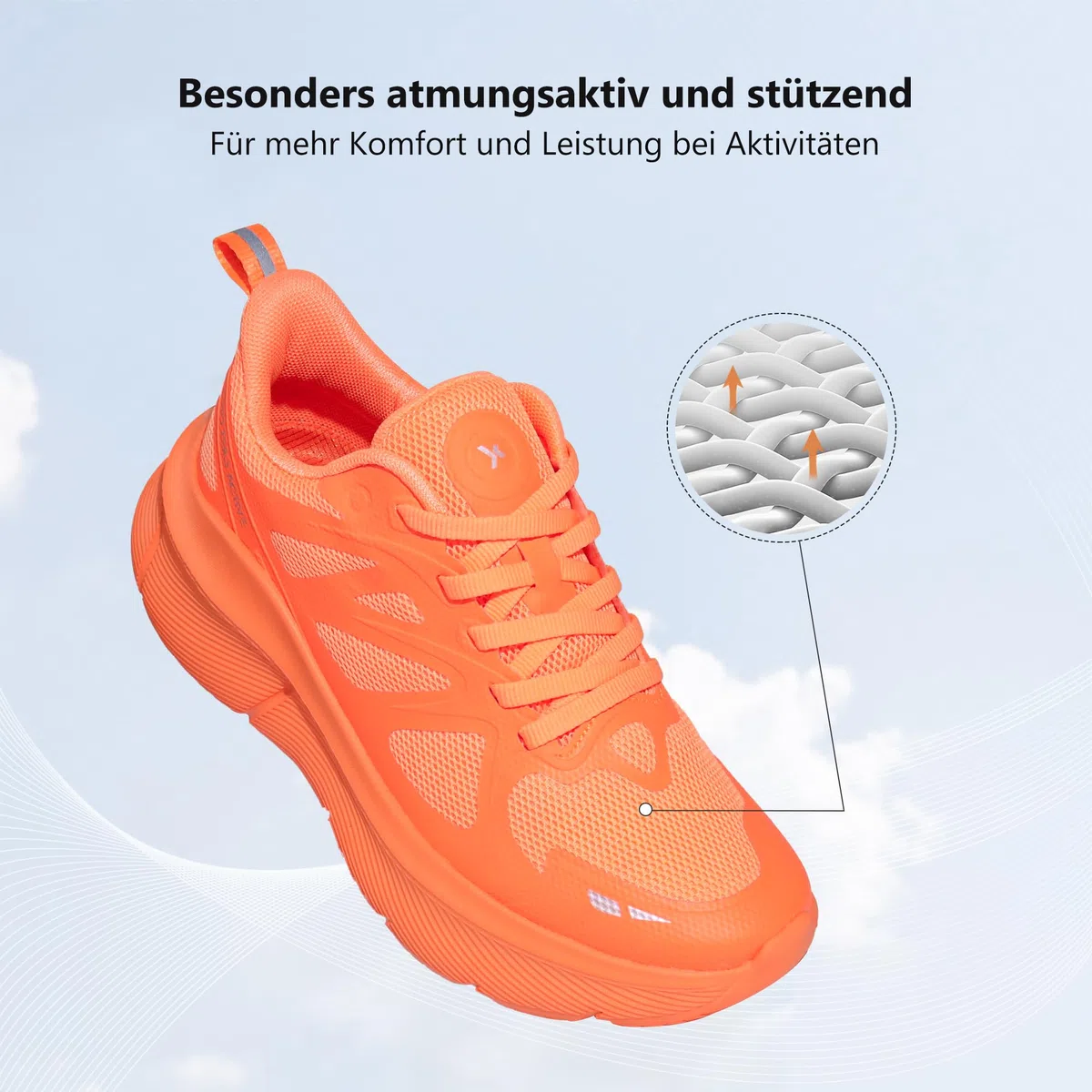 Hawkwell Cloud Zero Active - Zapatillas deportivas para mujer, acolchadas, transpirables, para deporte, gimnasio, entrenamiento, correr, zapatillas deportivas antideslizantes para uso médico