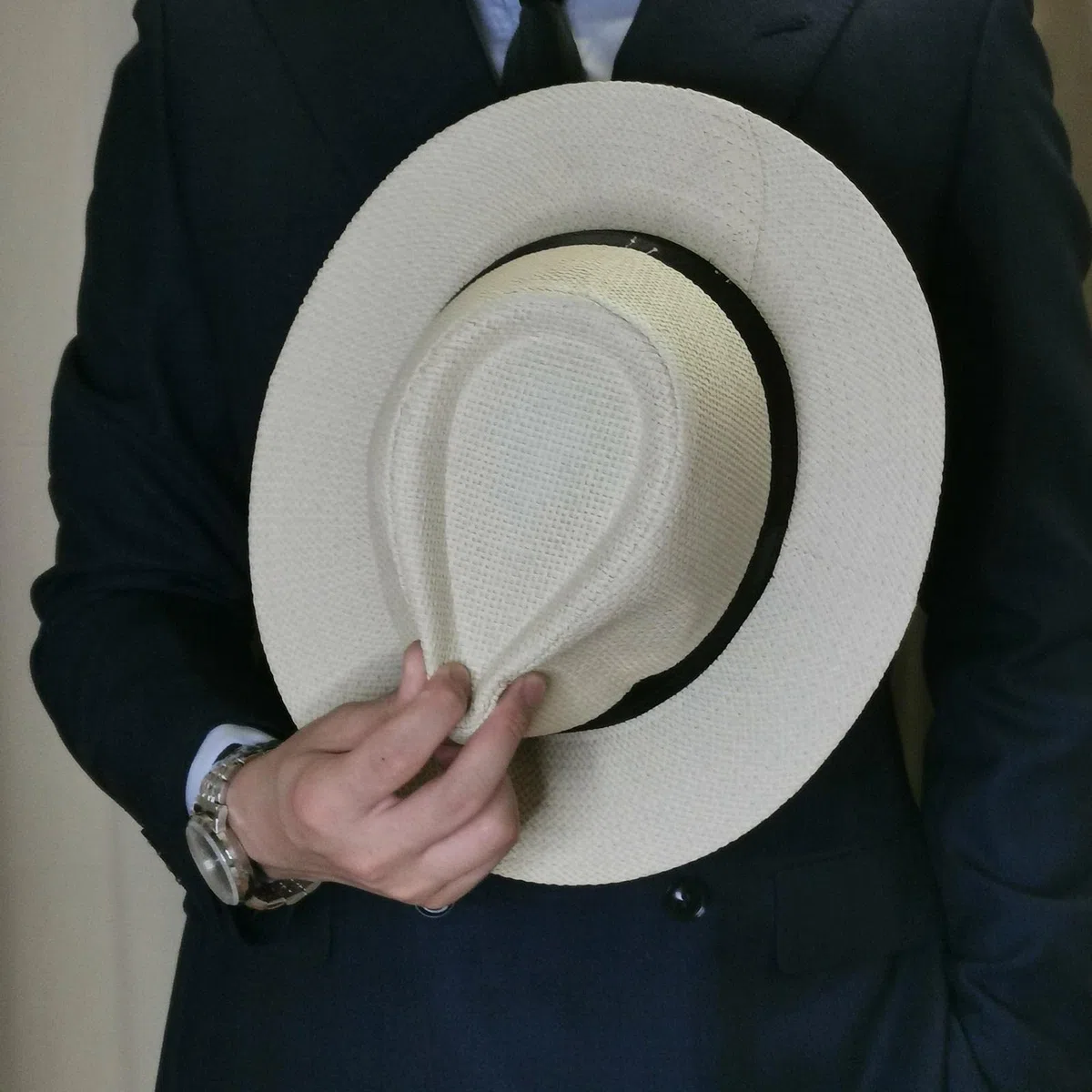 Sombrero Panamá de ala ancha para verano, informal, sombrero de paja para la playa, para hombre y mujer, viajes y exteriores