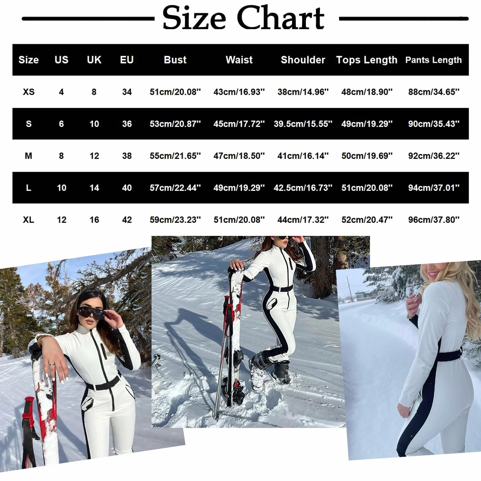 Traje De Esquí Mujer Cerca Del Cuerpo, Conjunto De Mujer Elegante Y Elegante Invierno, Pantalones De Esquí Flare 2025 Nueva Chaqueta Versátil Abrigo Con Cremallera Abrigos Al Aire Libre Deporte Mono