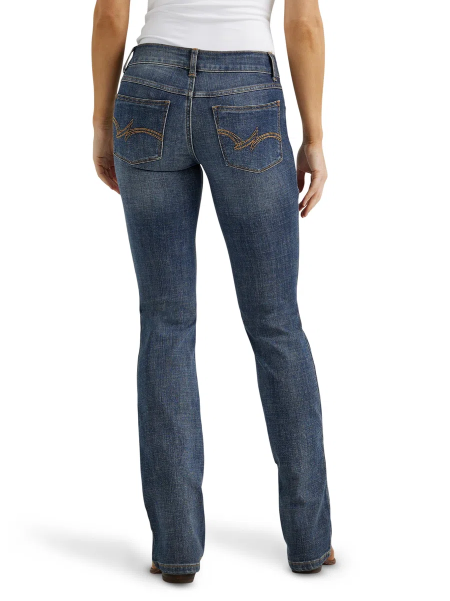 Wrangler Willow Mid Rise Performance Waist Boot Cut Ultimate Riding Jean - Jeans Mujer