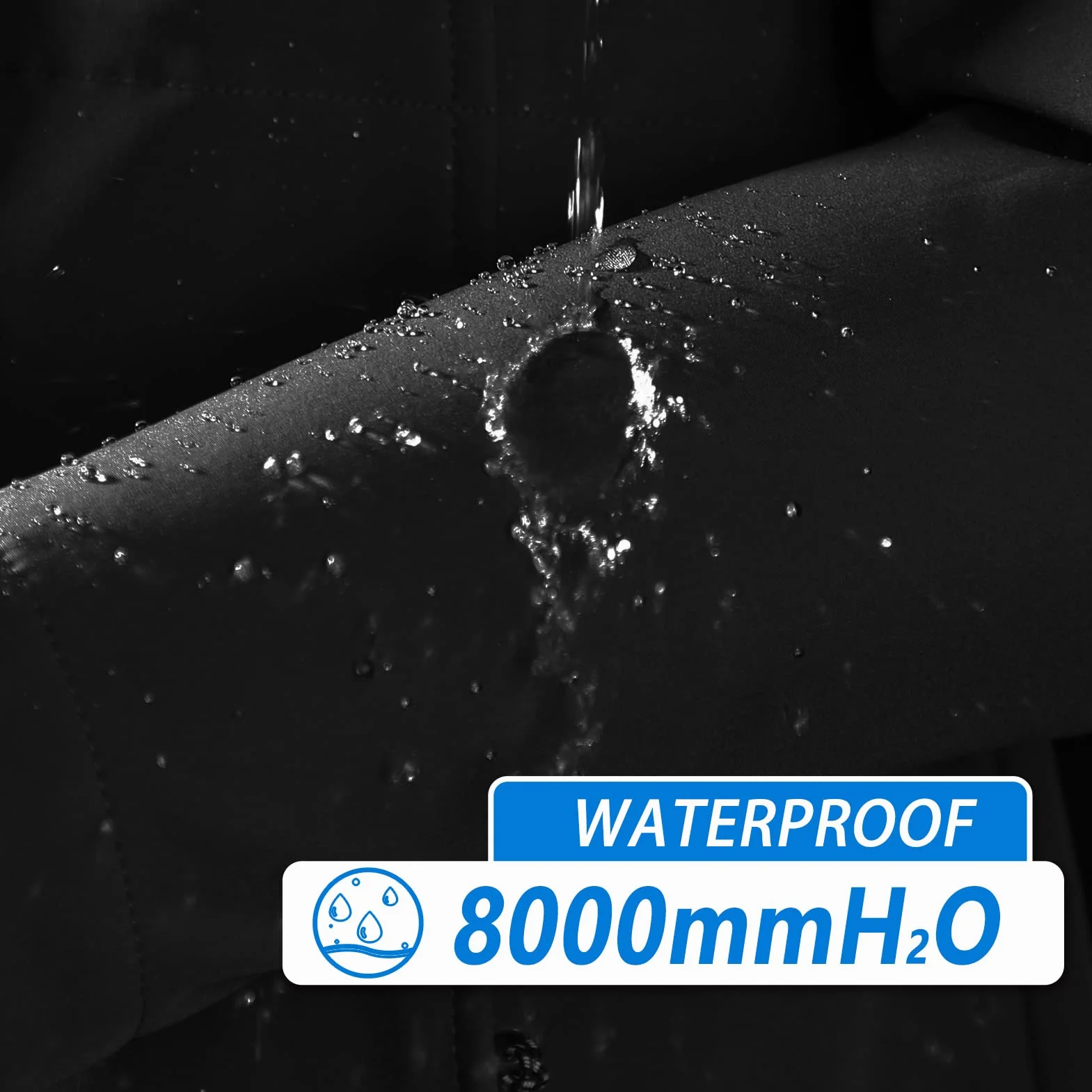 33,000ft Chaqueta Softshell Larga Impermeable Ligera para Mujer, Chaqueta de Lluvia con Capucha, Chaqueta Funcional Cortaviento, Actividades al Aire Libre Senderismo