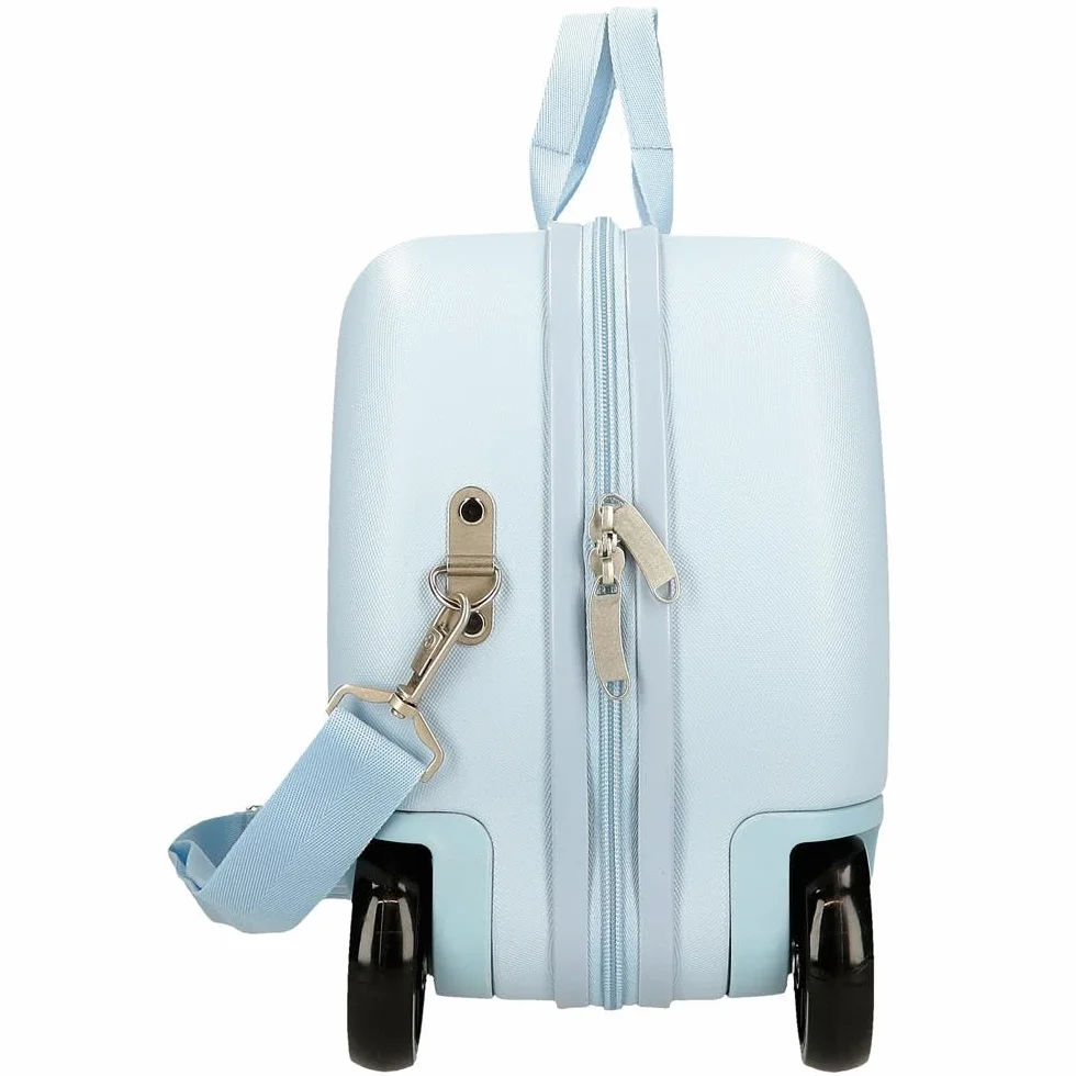 Valise pour Enfants Enso Mr Crab, en ABS, Doubles roues pivotantes multidirectionnelles, serrure à Combinaison latérale pour un Voyage en Toute sécurité, Multiples possibilités d'utilisation.