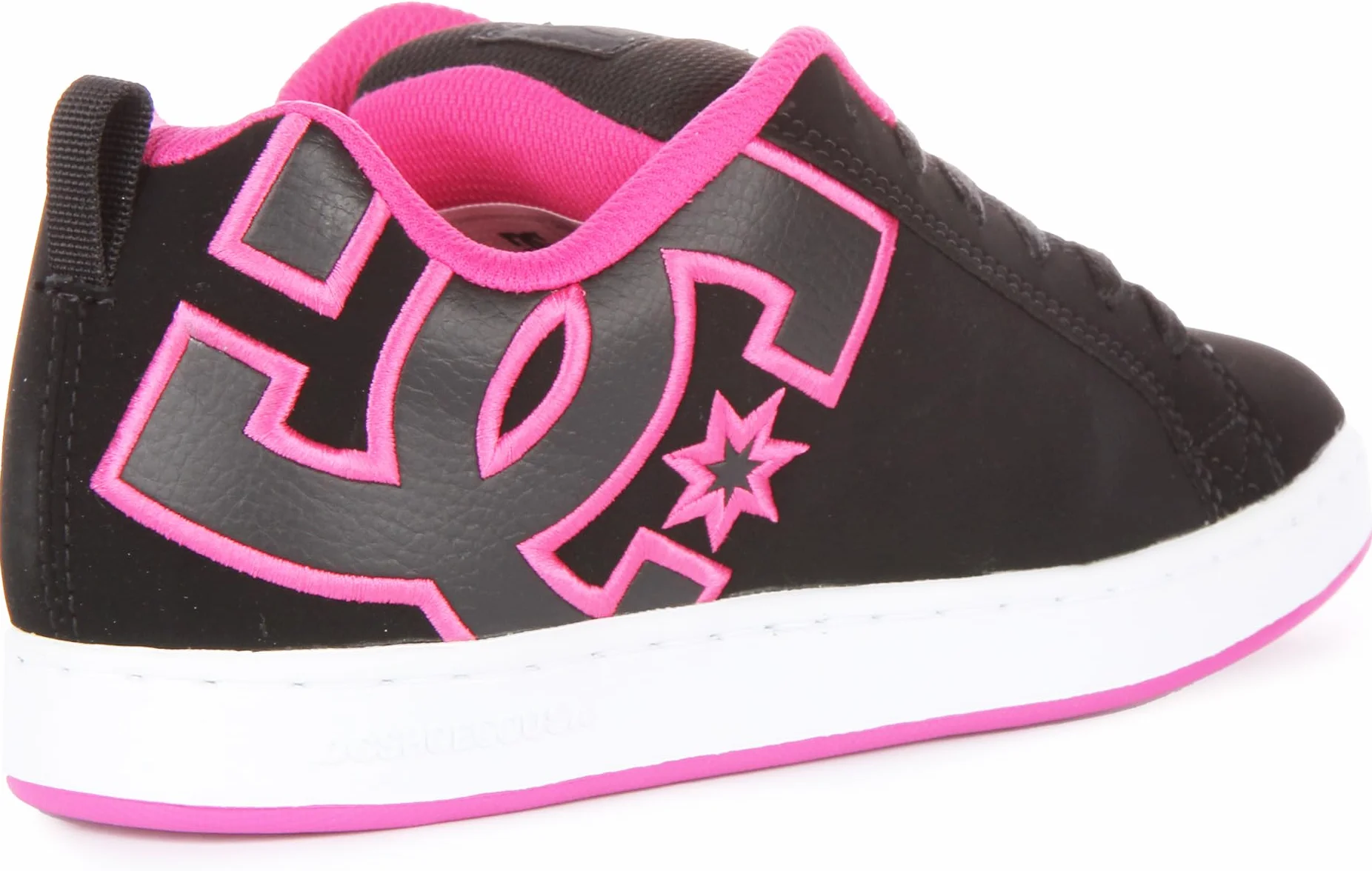 DC Shoes Court Graffik Zapatos de Skate, Mujer, Multicolor (Black/Pink Stencil), 40 EU