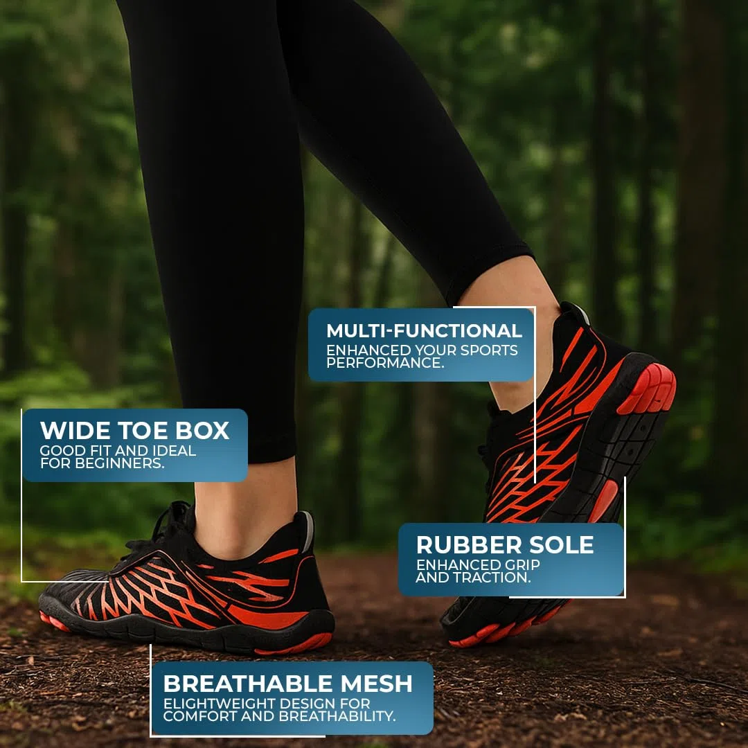 Zapatos descalzos con cobre, flexibles