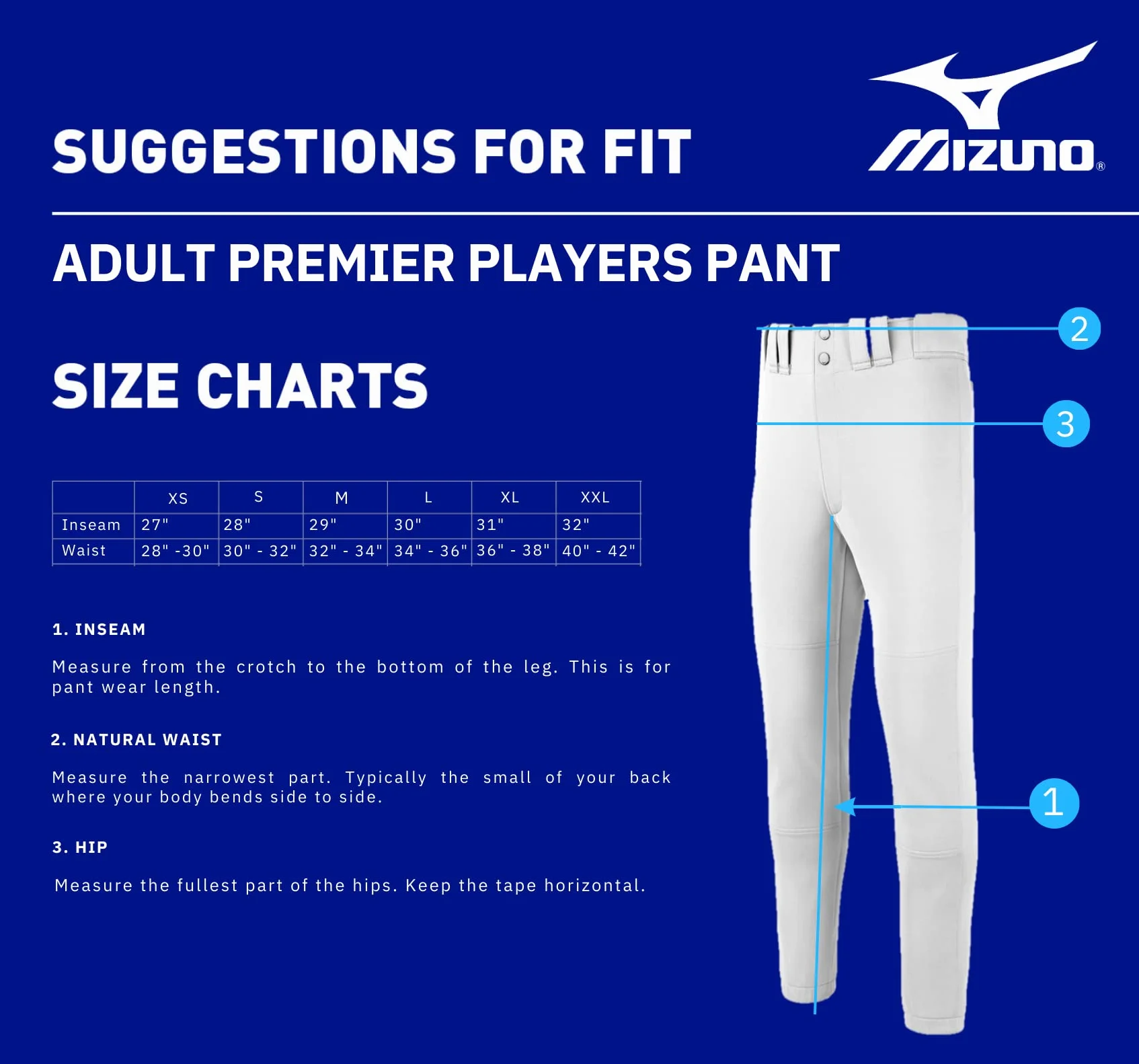 Mizuno Pantalón Premier Players - Premier Players - Pantalón de béisbol para Adultos con Parte Inferior elástica Hombre