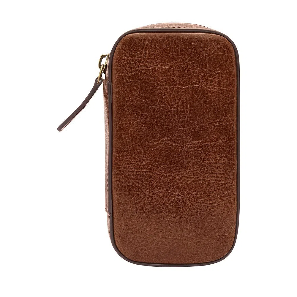 Fossil Regalo per le donne Travel, Estuche para pasaporte de piel ecológica marrón 11.43cm Largo x .508cm Ancho x 13.97cm Alto SLG1499200