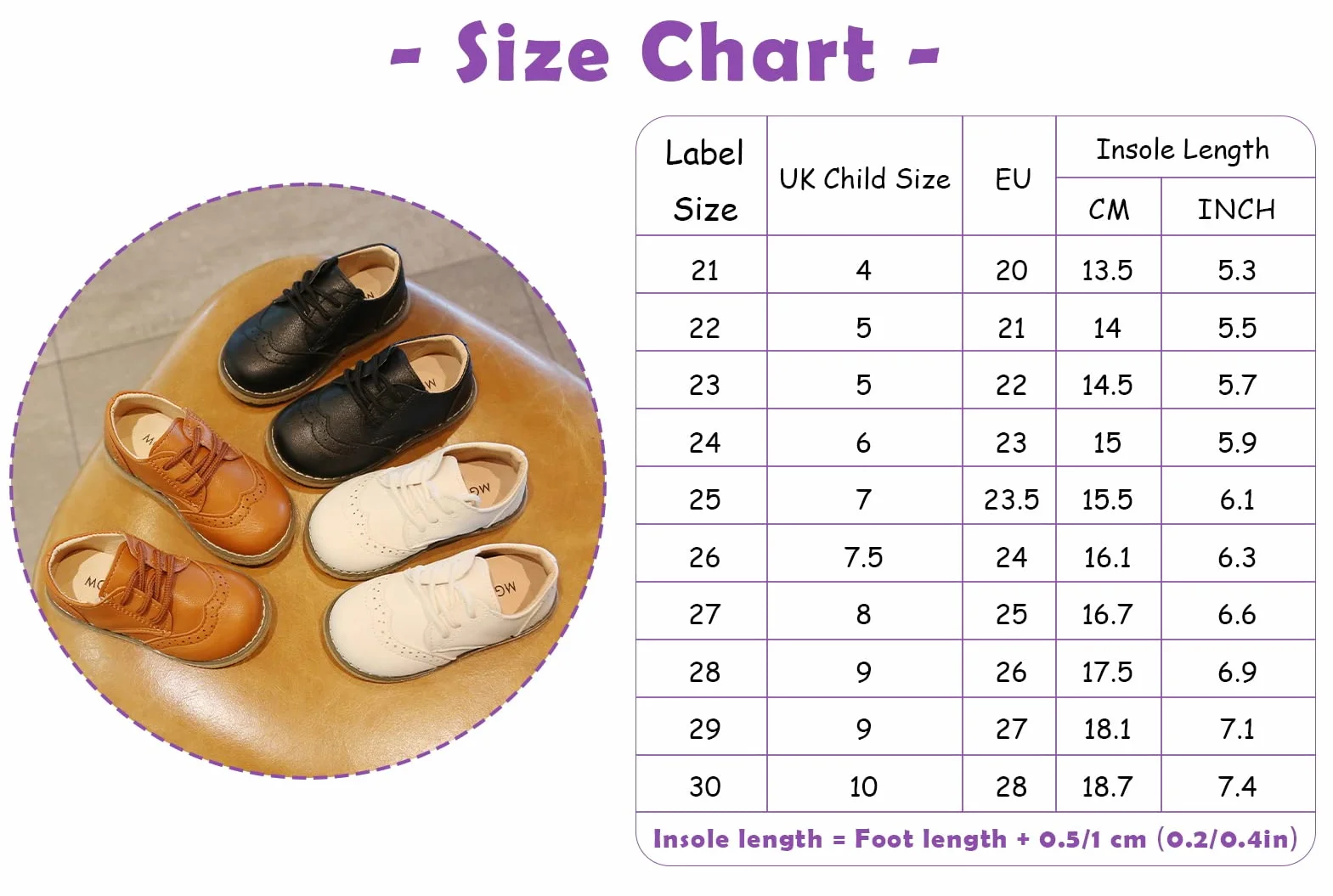 Panegy Zapatos de bebé niña de PU cuero zapatos con cordones bajos elegantes ligeros zapatos brogue casual con suela morbida para suela fiesta boda