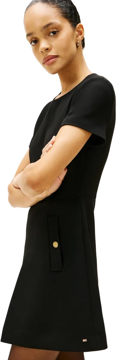 Tommy Hilfiger Punto Mini Dress Ww0ww47970 Vestido Acampanado Mujer (Pack de 1)