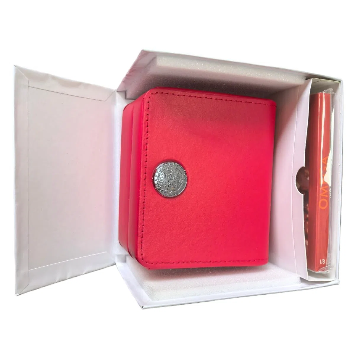 Regalo Soporte Reloj 1 Ranura, Caja Madera Sólida, Estuche Almacenaje Individual, Expositor Organizador Clásico para Mujer for Omega Constellation Collection