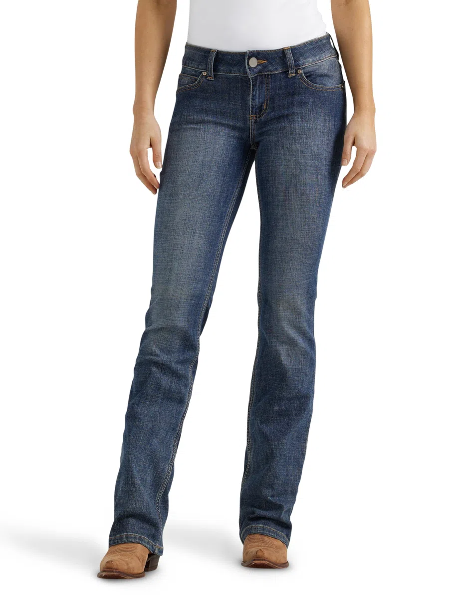 Wrangler Willow Mid Rise Performance Waist Boot Cut Ultimate Riding Jean - Jeans Mujer
