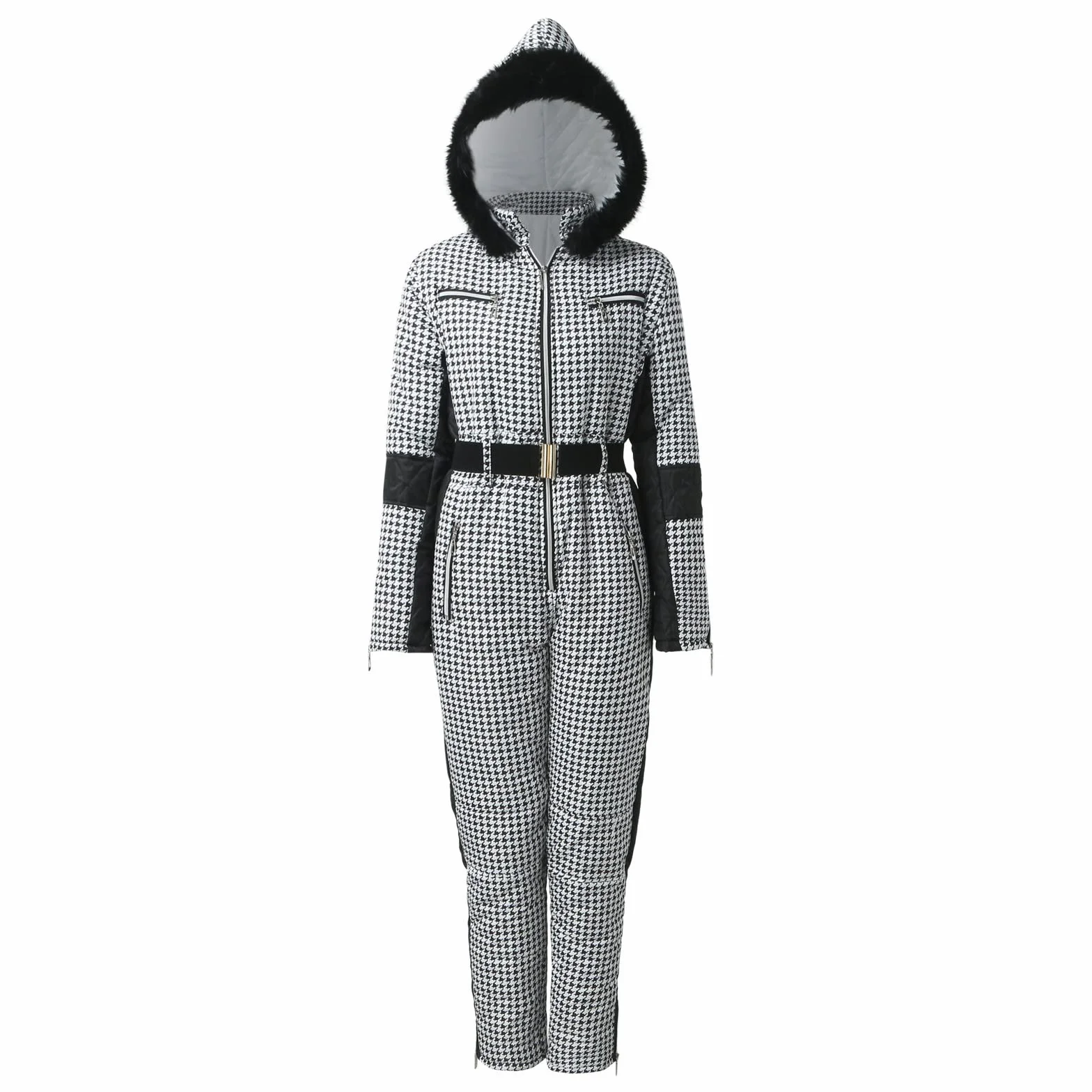 Traje de nieve para mujer de una pieza, traje de esquí cálido para mujer, mono de esquí cálido para invierno, sudadera con capucha, snowboard, esquí, nieve, mono para deportes al aire libre, traje de