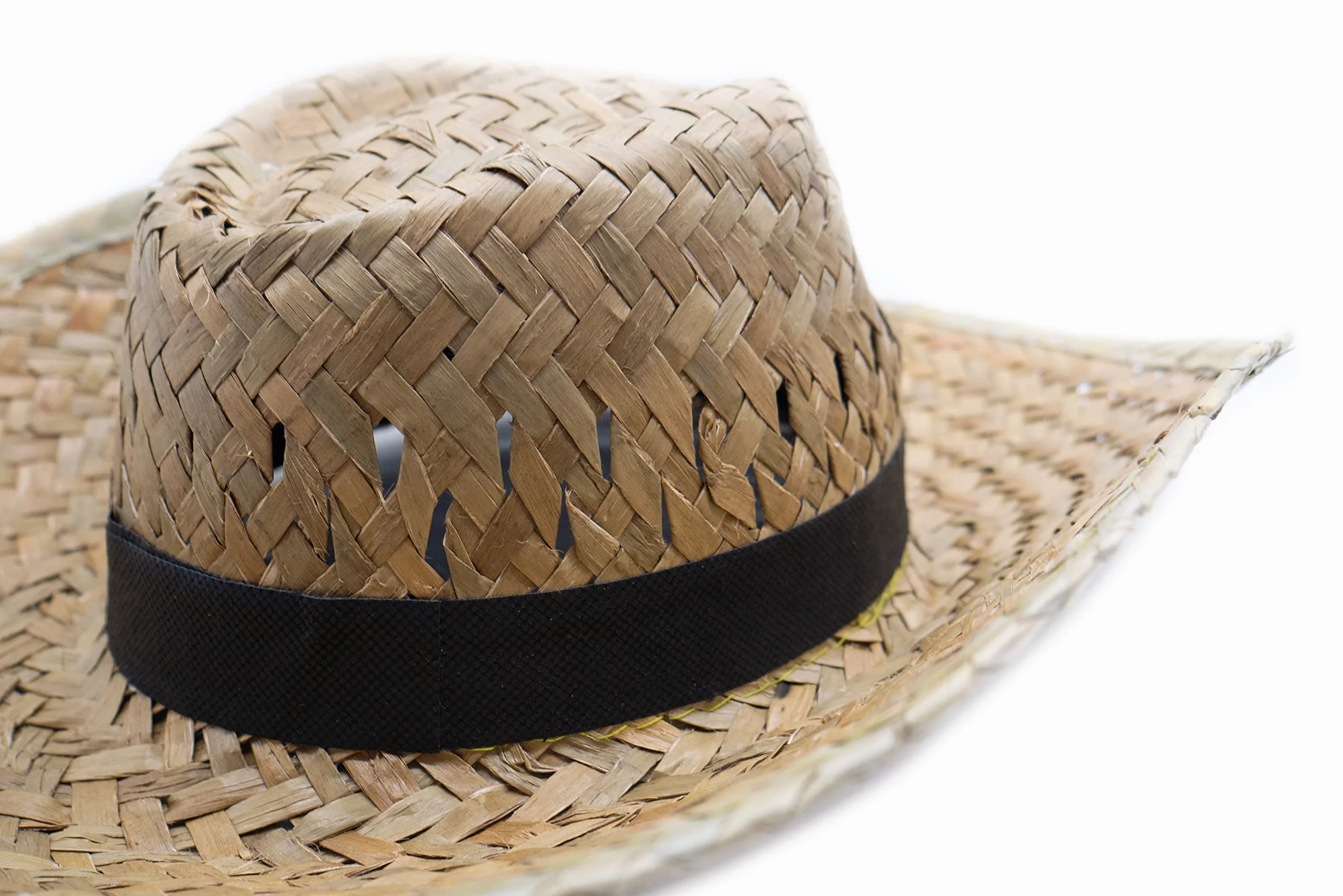 Sombreros de Paja Personalizados para Eventos - Pack Gorros Vert - Muy Transpirables - Elige el Color de la Cinta del Sombrero y Pon tu Logo o Frase