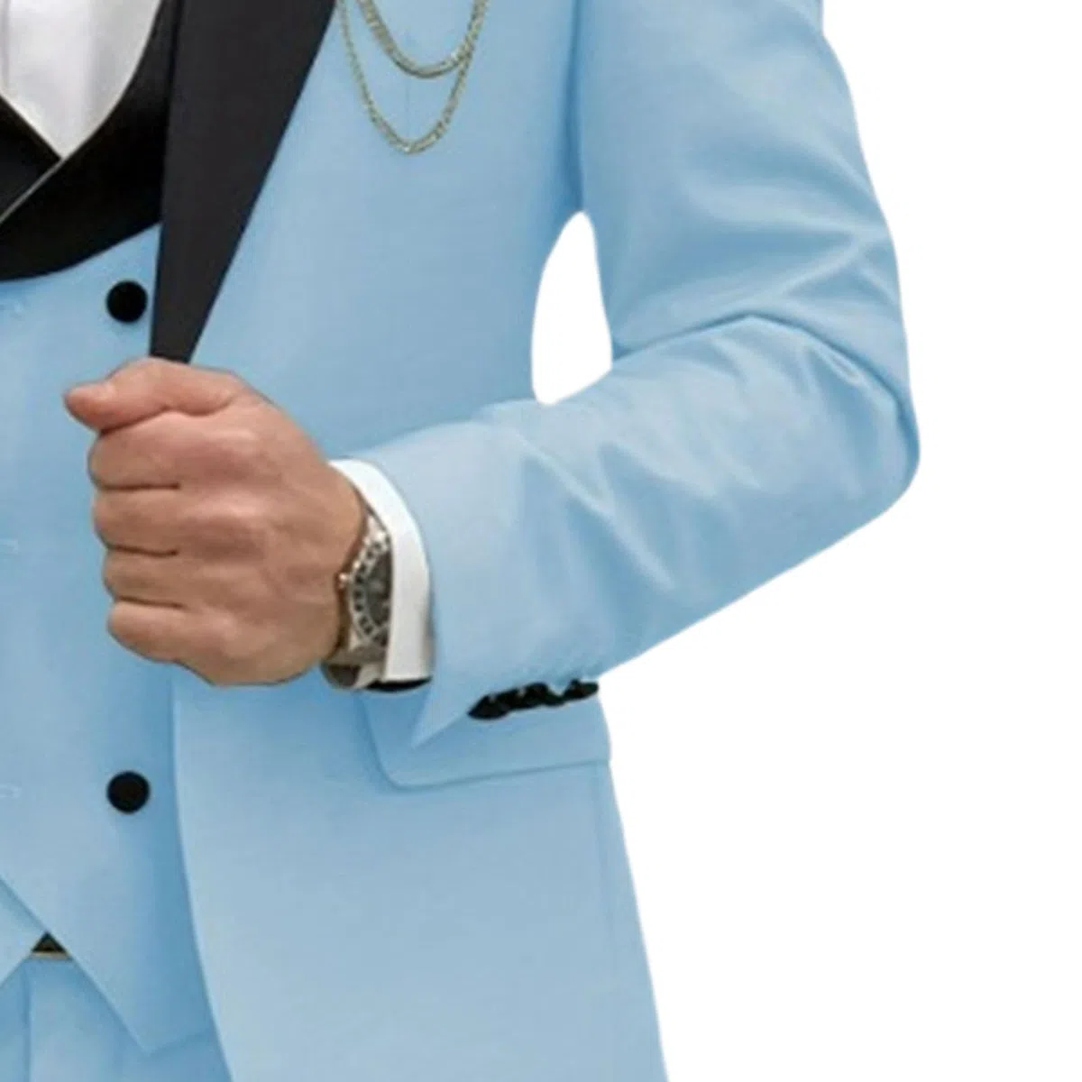 Traje de 3 Piezas para Hombre, Elegante, Ajustado, con Solapa de Pico, un botón, Formal, para Negocios, Boda, Fiesta, Chaqueta, Chaleco, pantalón, Conjunto Traje
