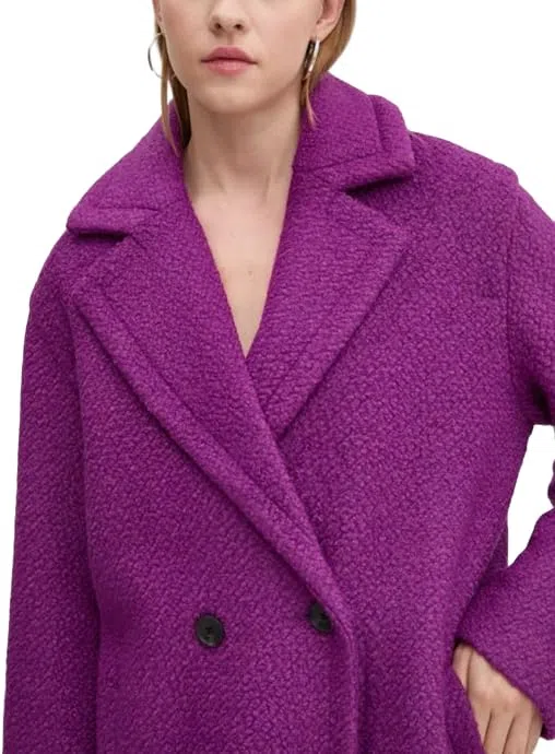 Desigual Abrigo Para Mujer Woman Woven Overcoat Mujer