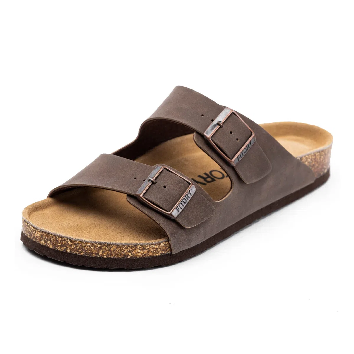 FITORY Sandalias para Hombre con Soporte Arqueológico Integrado, Correas Ajustables con Hebillas y Plantilla de Corcho Ligera - Tallas 40-47