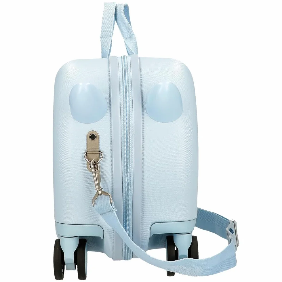 Valise pour Enfants Enso Mr Crab, en ABS, Doubles roues pivotantes multidirectionnelles, serrure à Combinaison latérale pour un Voyage en Toute sécurité, Multiples possibilités d'utilisation.